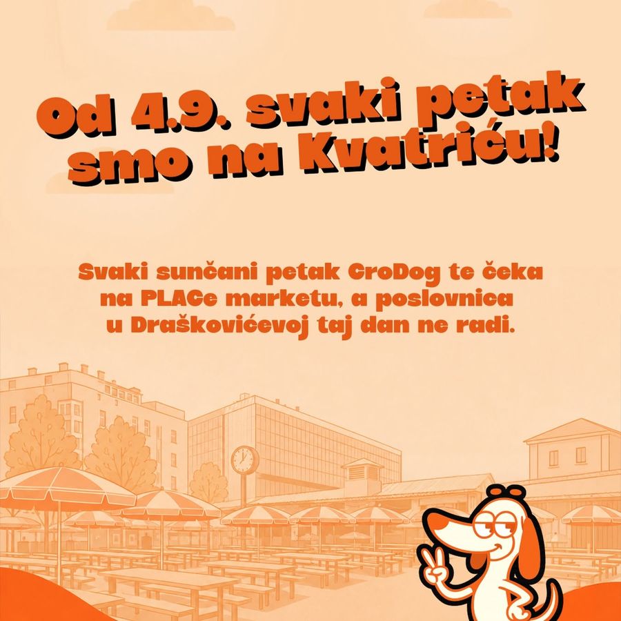 Plakat: Od 4. 9. svaki petak smo na Kvatriću